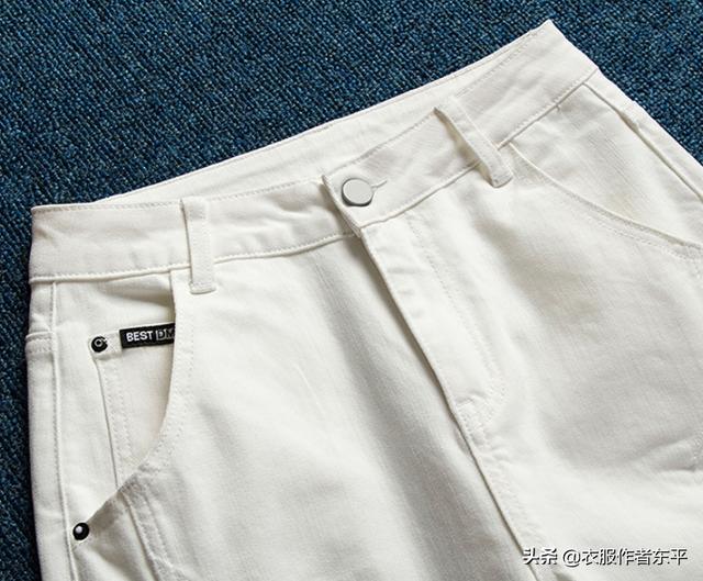 牛仔直筒连体裤裁剪图（舒服的牛仔小白裤）(7)