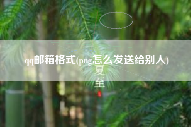 qq邮箱格式(png怎么发送给别人)